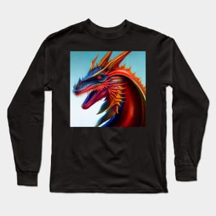 Crystal Dragons Series #26: Piscine Flambeau Long Sleeve T-Shirt